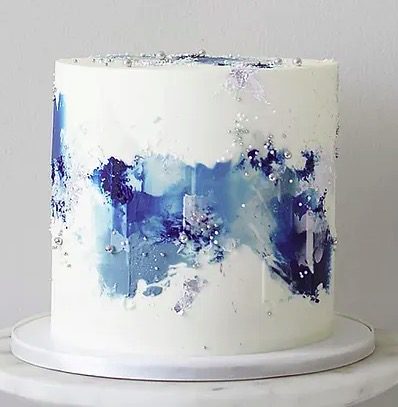 Signature Cake - Abstract - 6" Round - Chocolate cake with Cherry filling and Vanilla Buttercream