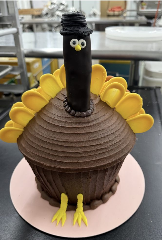 Giant Turkey Cupcake