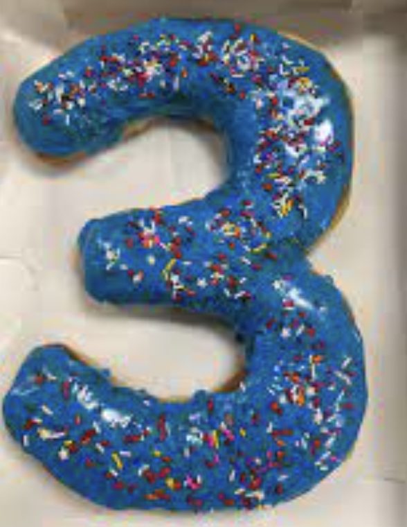 11 inch number Shaped Donut