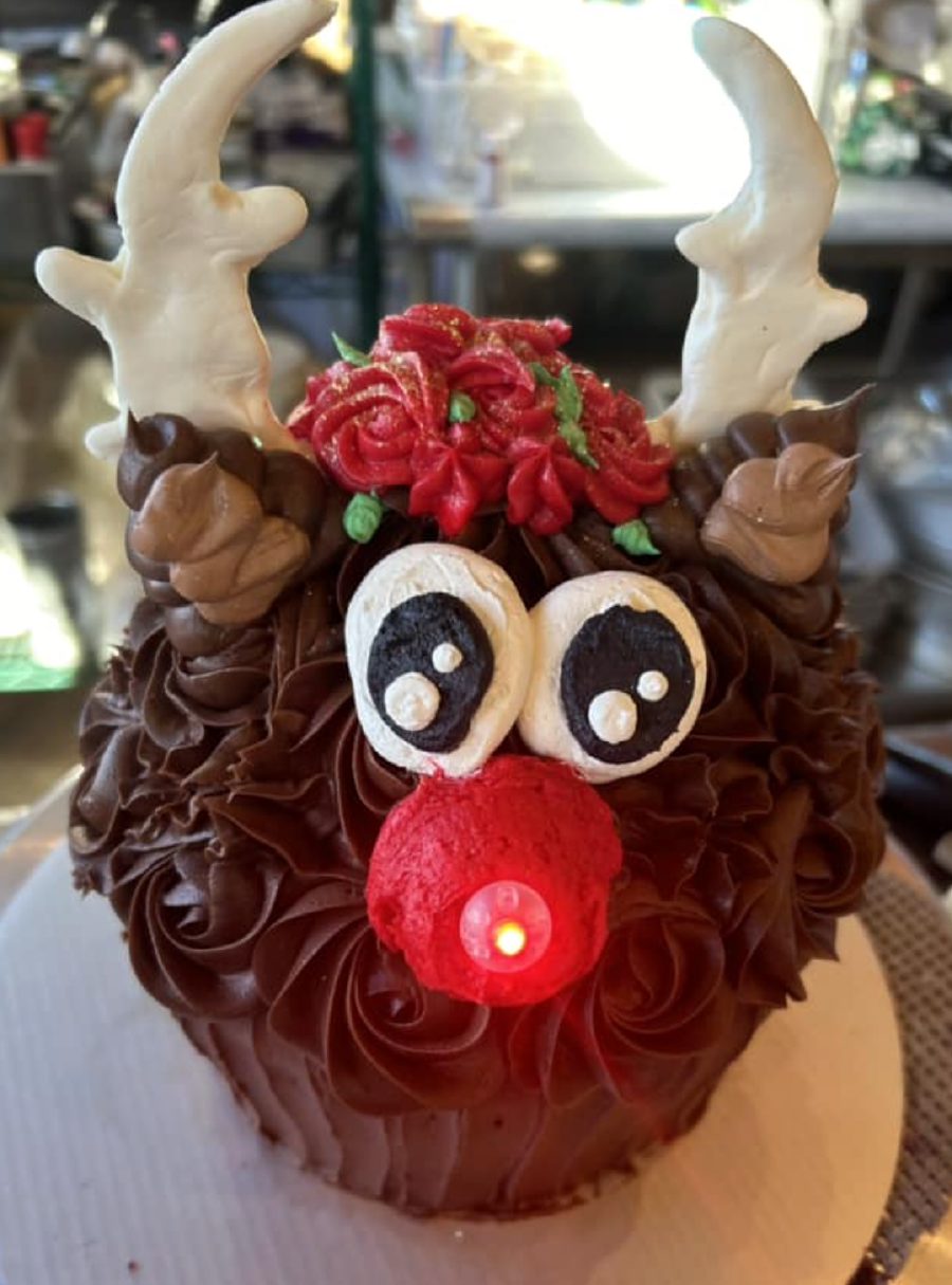 Reindeer Giant Cupcake