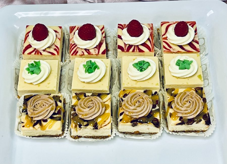 12 Pack Variety - Assorted Mini Cheesecake Bars – (Turtle, Key Lime & Raspberry White Chocolate)
